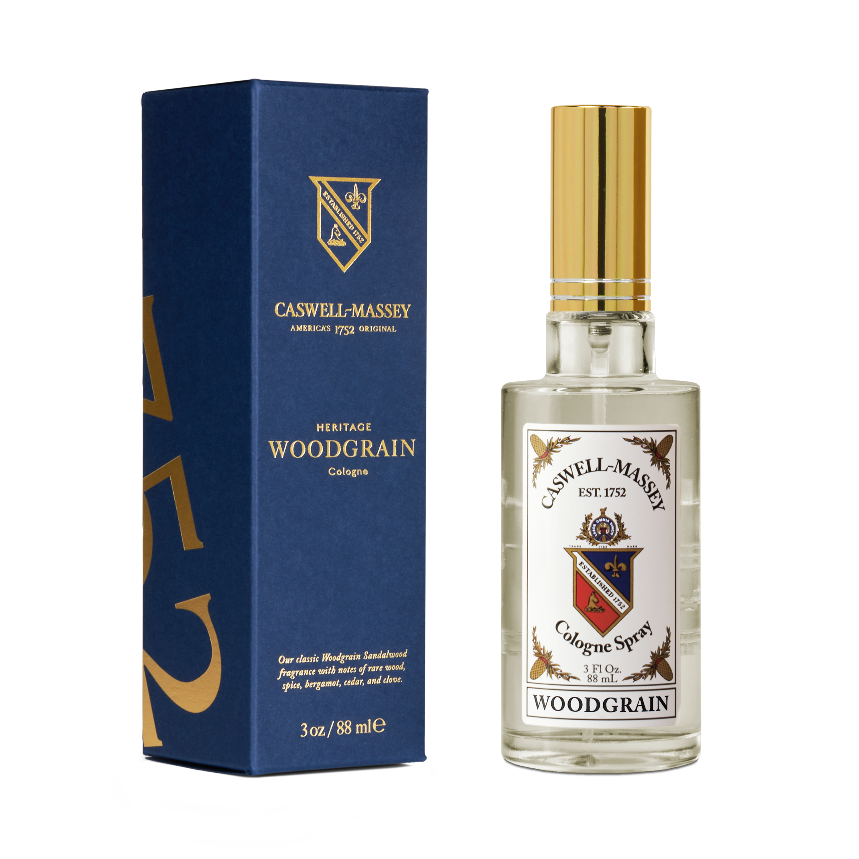 Woodgrain Sandalwood Cologne Fragrance Caswell-Massey® 88 mL  
